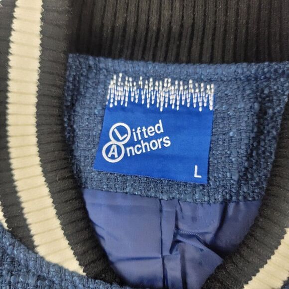 Lifted Anchors Lovers Surf Club Varsity Letterman Jacket Men's Large NWT - Picture 3 of 12